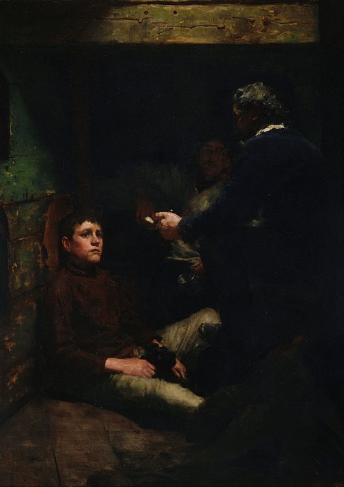 A sailor's yarn, 1887, Henry Scott Tuke