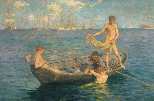 August Blue, 1894, Henry Scott Tuke