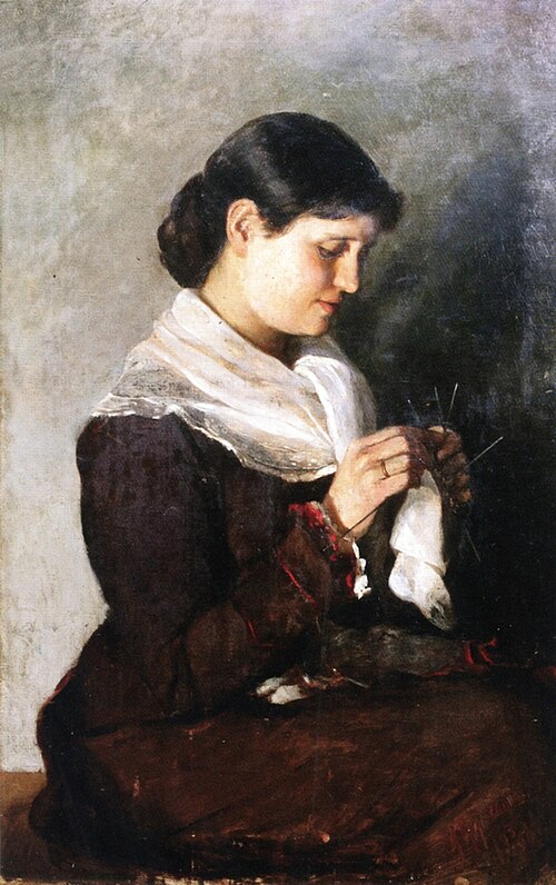 Portrait of Vera Repin, 1881, Marianne von Werefkin