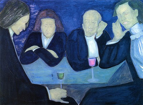 Im Café, 1950, Marianne von Werefkin