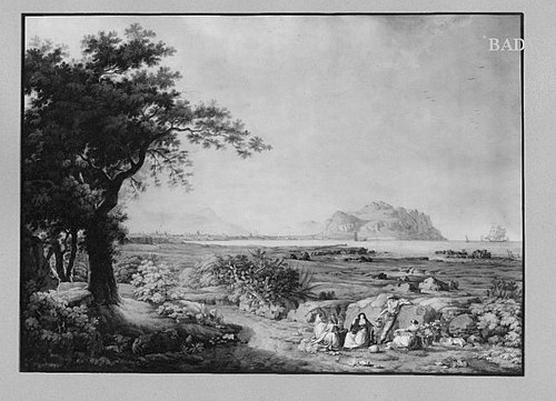 Palermo, 1787, Christoph Heinrich Kniep