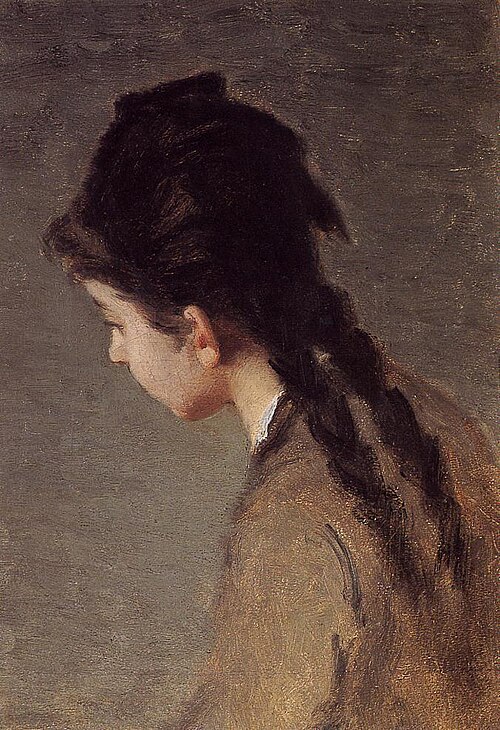 Portrait de Jeanne de profil, 1883, Eva Gonzalès