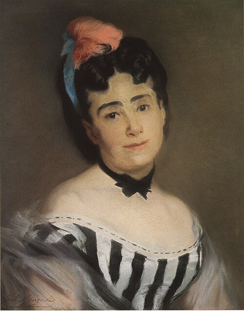 Portrait de la mère de l'artiste, 1870, Eva Gonzalès