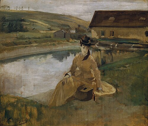 Am Wasser (At the Water), 1880, Eva Gonzalès