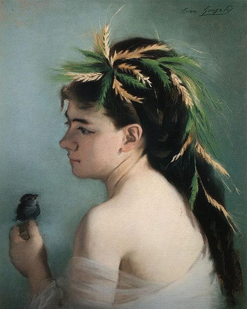 Le Moineau, 1867, Eva Gonzalès