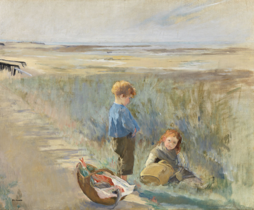 Children on the Sand Dunes, Grandcamp, 1877, Eva Gonzalès