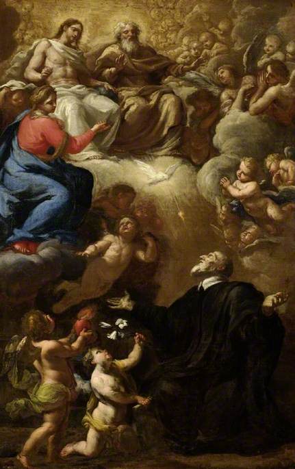 Vision of Saint Philip Neri, 1700, Giuseppe Passeri