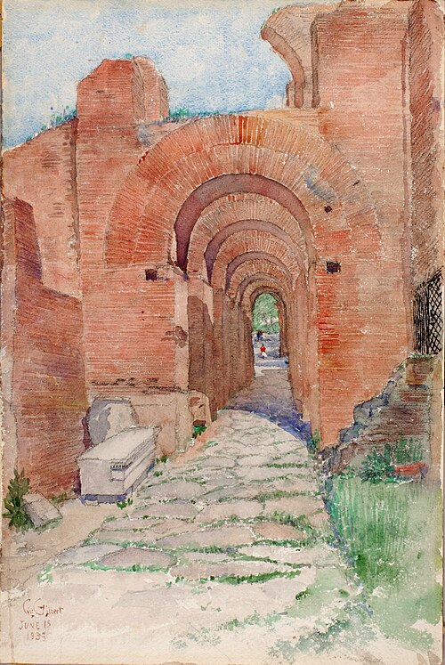 Arches of Palace of Nero, 1933, Cass Gilbert
