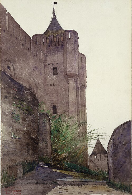 Carcassonne, 1926, Cass Gilbert