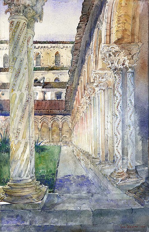 Cathedral at Monreale, Sicily, 1902, Cass Gilbert