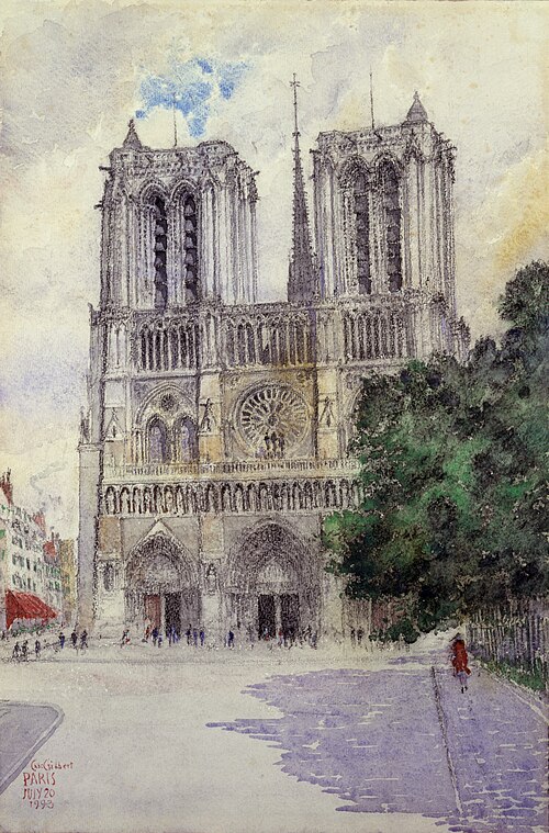 Cathedral of Notre Dame, Paris, 1933, Cass Gilbert