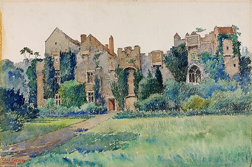 Compton Castle, Devonshire, England, 1928, Cass Gilbert