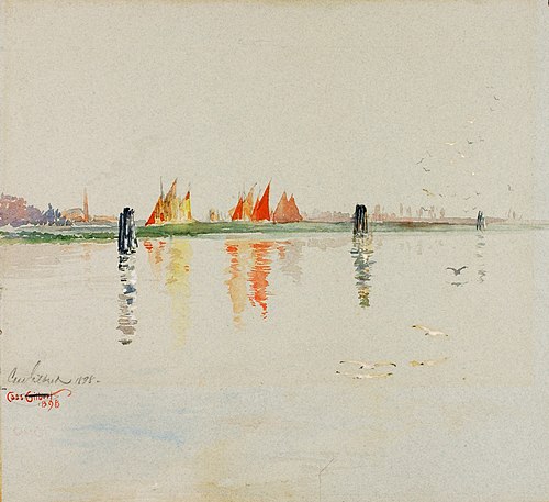 The Lagoon, Venice, 1898, Cass Gilbert