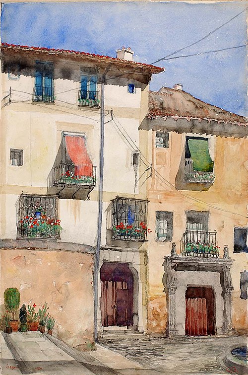 Old House at Segovia, Spain, 1920, Cass Gilbert