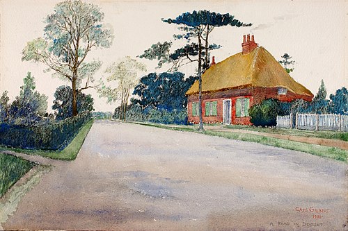 A Road in Dorset, 1931, Cass Gilbert
