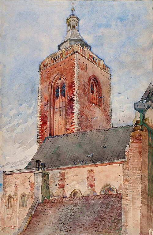 St. Martin's Church, Utrecht, Holland, 1898, Cass Gilbert