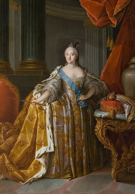Portrait of Elizabeth of Russia, 1768, Heinrich Buchholz