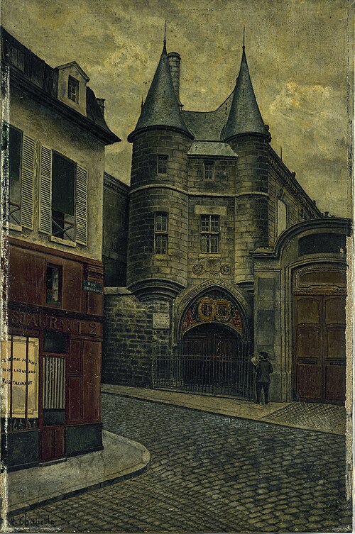 Le Portail de l'hôtel de Clisson, rue des Archives, 1898, Henri Chapelle