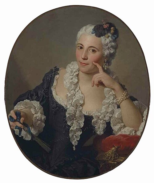Portrait d'Anne-Marie Zina Durant de Lironcourt, 1747, Pierre Subleyras