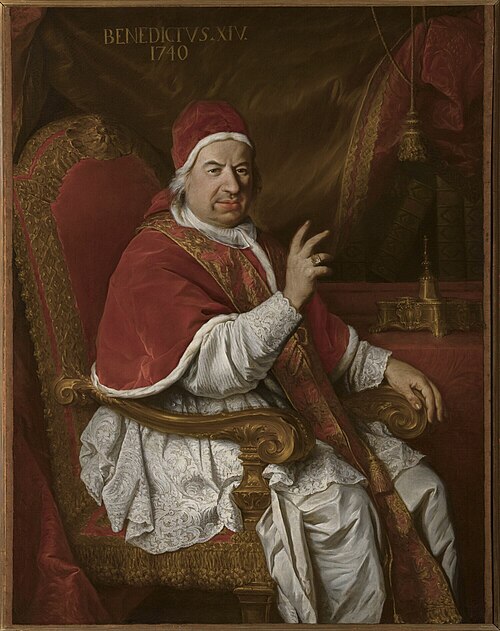 Portrait of Pope Benedict XIV, 1740, Pierre Subleyras