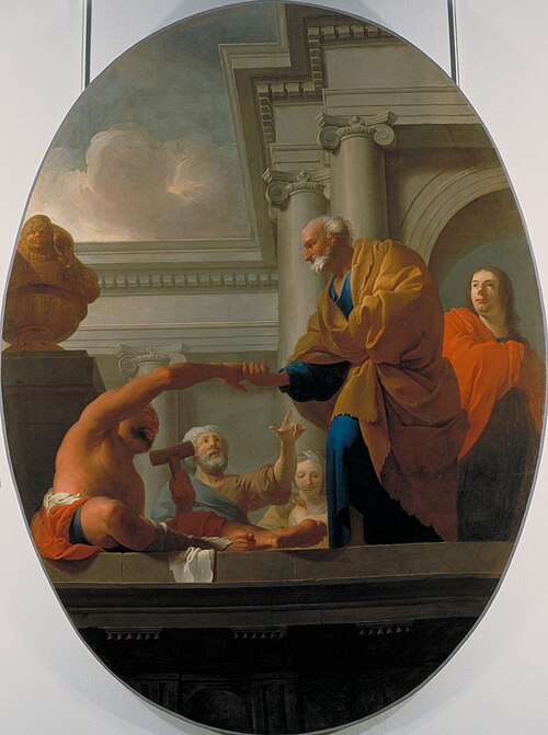 Saint Pierre guérissant un paralytique, 1722, Pierre Subleyras