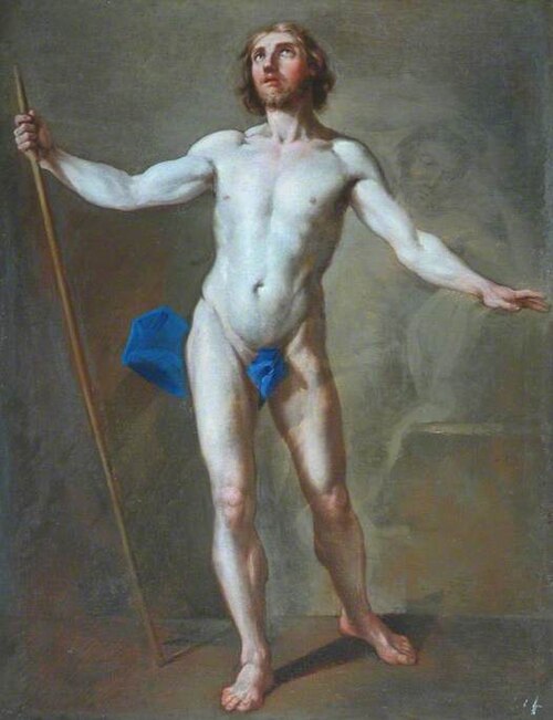 Academic Study of a Standing Male Figure, , Pierre Subleyras
