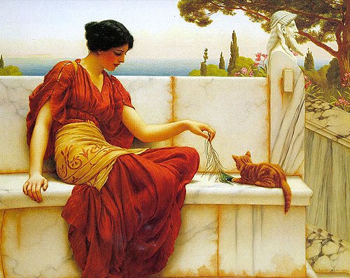 The Tease, 1901, John William Godward