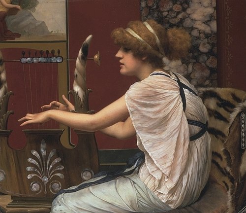 Erato at her lyre, 1895, John William Godward