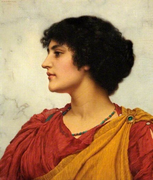 An Italian Girl's Head, 1902, John William Godward
