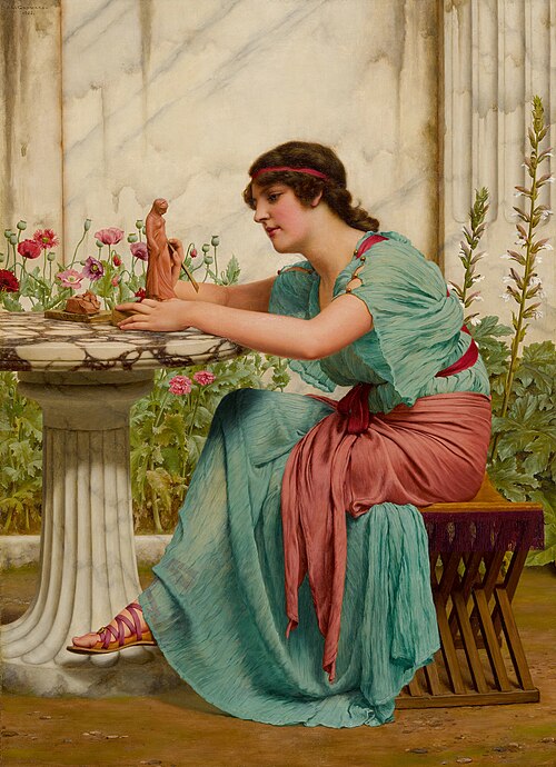 A Dilettante, 1922, John William Godward