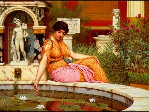 A Lily Pond, , John William Godward