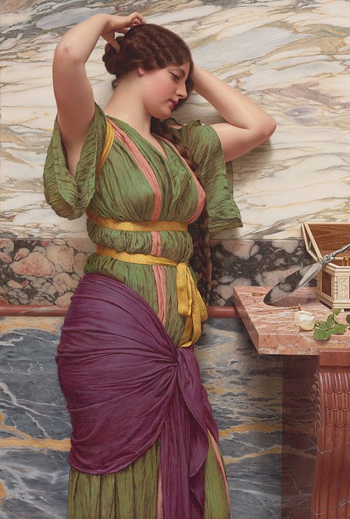 Un reflet flatteur, 1915, John William Godward