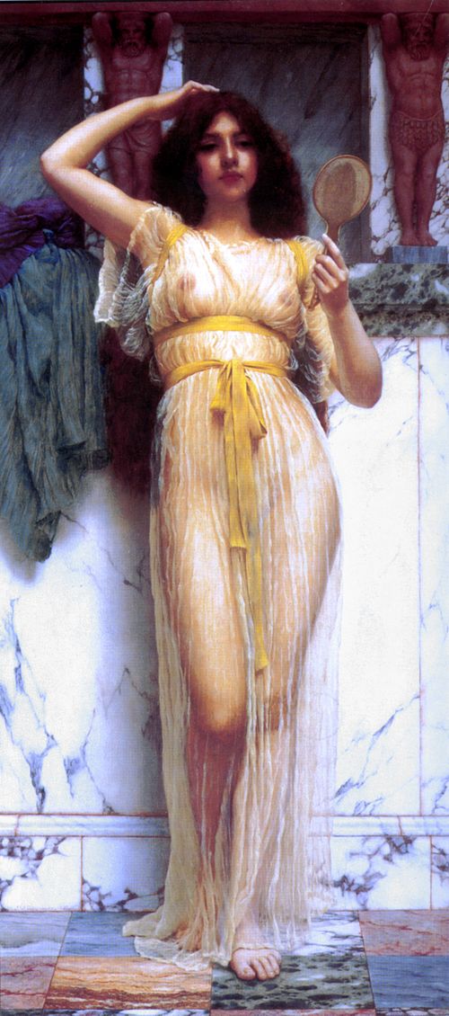 Le Miroir, 1899, John William Godward