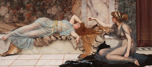 Espièglerie et Repos, 1895, John William Godward