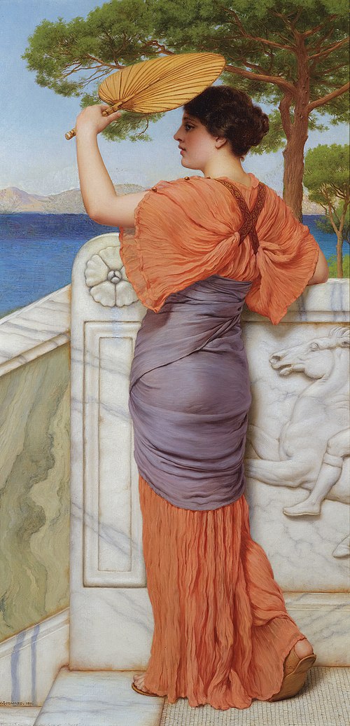 Sur le balcon, 1911, John William Godward