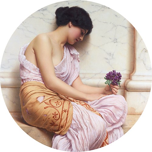 Le Bouquet de violettes, 1906, John William Godward