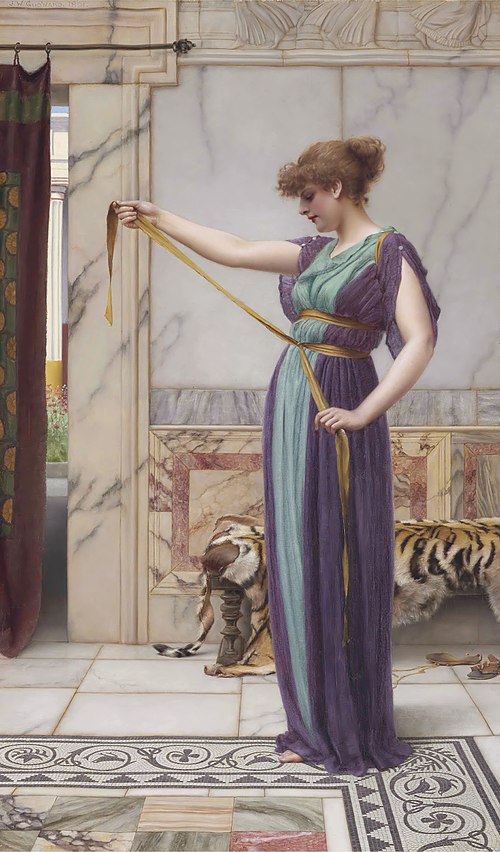 Une dame pompéienne, 1891, John William Godward
