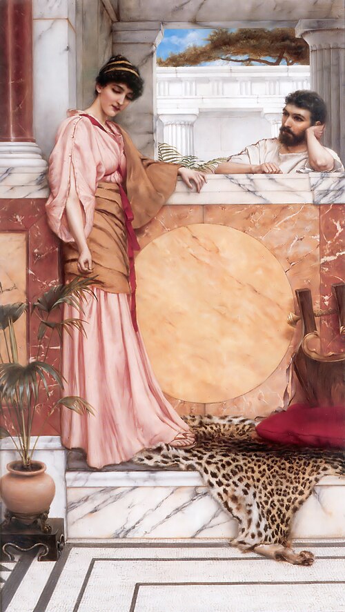 Waiting for an answer, 1889, John William Godward