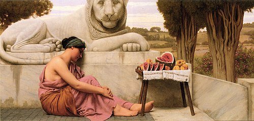 La Vendeuse de fruits, 1917, John William Godward