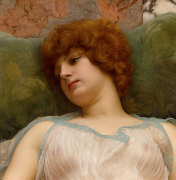 Idle moments, 1895, John William Godward