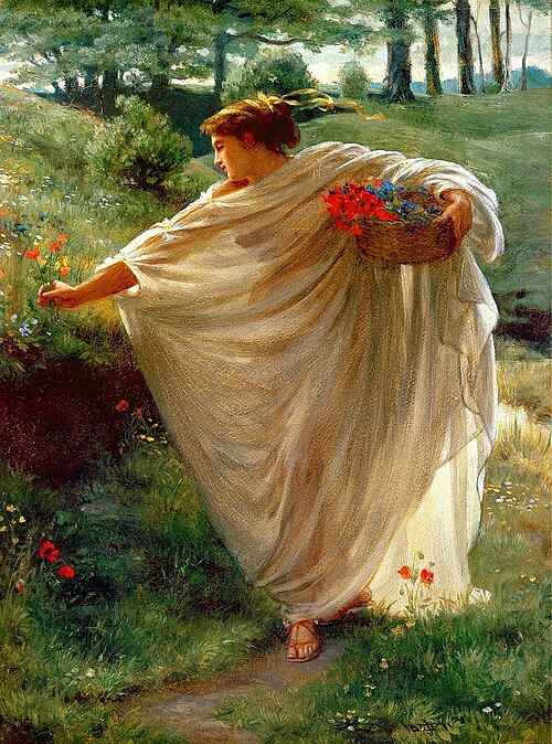 Wild Blossoms, 1880, Edward Poynter