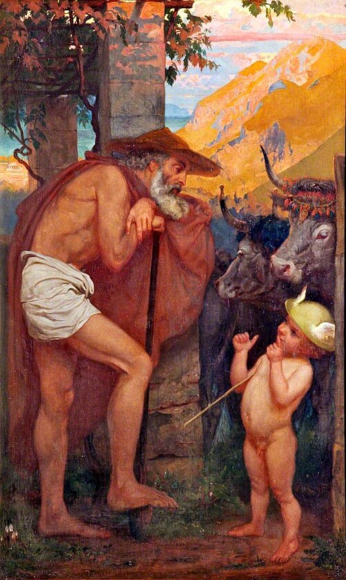 Mercury Stealing the Cattle of the Gods, 1860, Edward Poynter