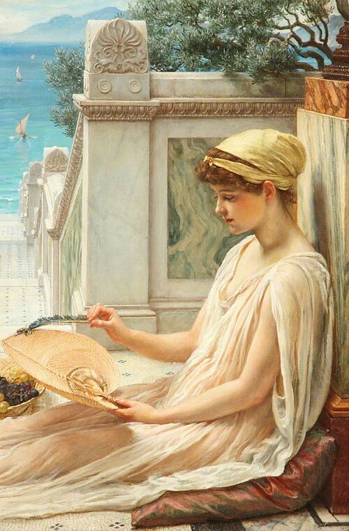 On the Terrace, 1889, Edward Poynter