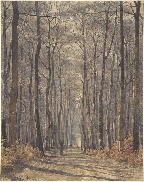 An Allée in the Woods, 1859, Edward Poynter