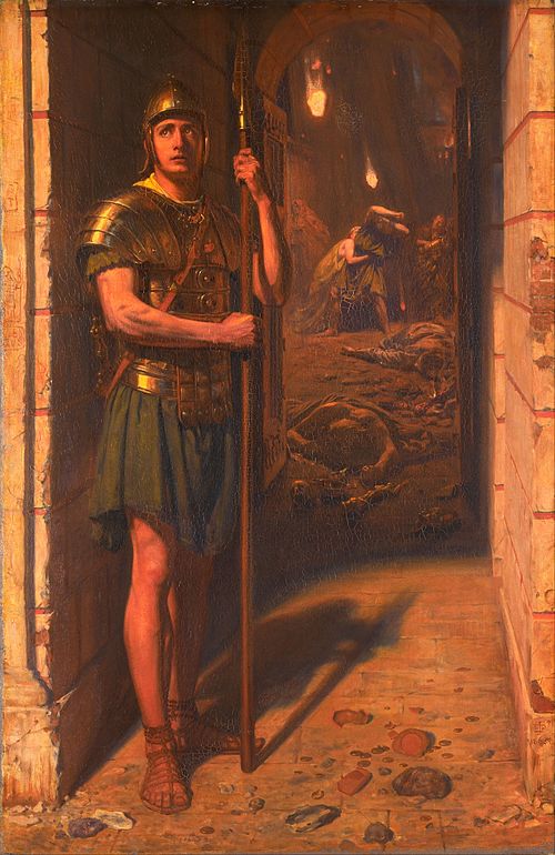 Faithful Unto Death, 1865, Edward Poynter