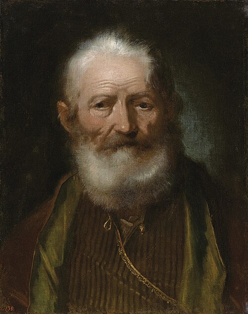 Un vieillard dans une tenue orientale., 1750, Bartolomeo Nazari