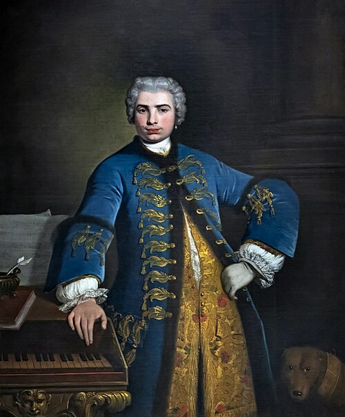 Porträt des Farinelli, 1734, Bartolomeo Nazari