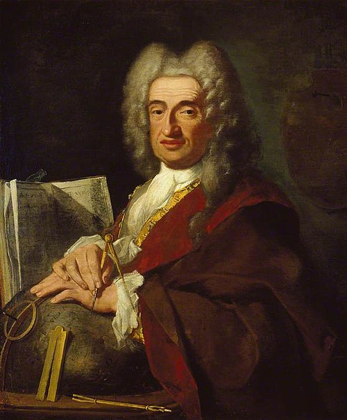 Portrait de Luca Carlevarijs, 1724, Bartolomeo Nazari