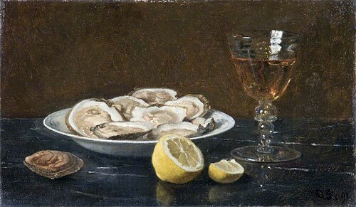 Oysters, 1891, Otto Scholderer