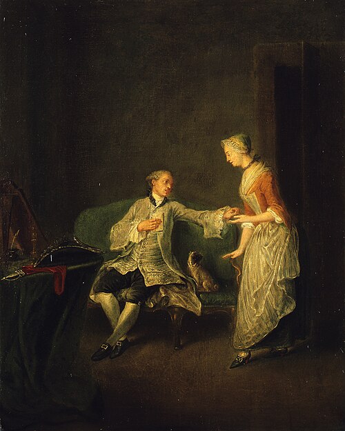 The heard Lover, 1753, Bernhard Rode